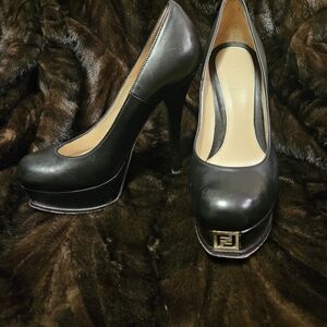 Fendi Black Platform Heels